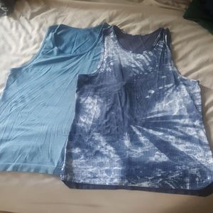2 lululemon size medium men's tanks